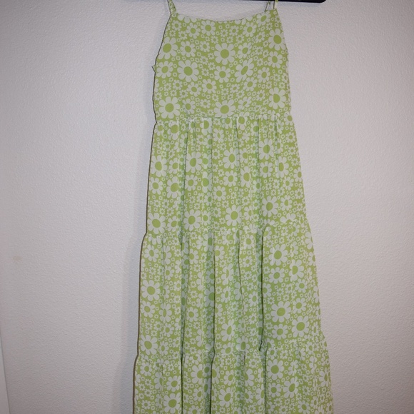 Justify Spring Green Flowy Floral Dress - Picture 2 of 7